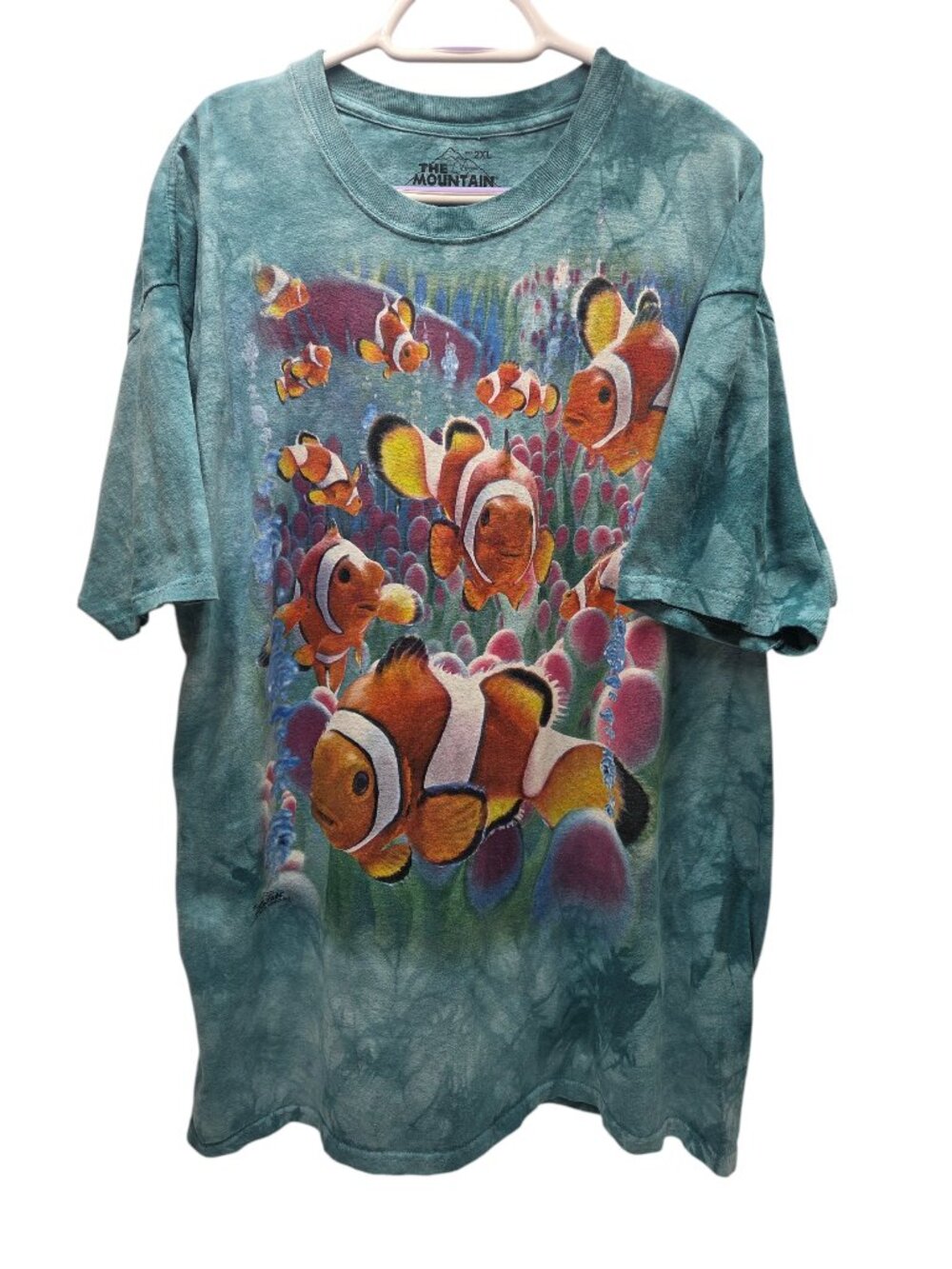 T-Shirt Clown fish school The Mountain Men 2XL Tie Dye UNSEX